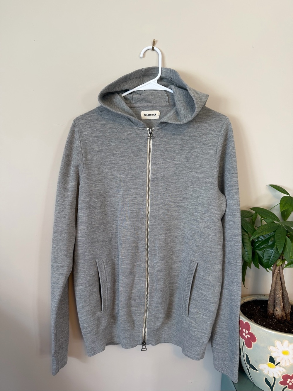 Taylor Stitch Gray Full-Zip Hoodie Sweater